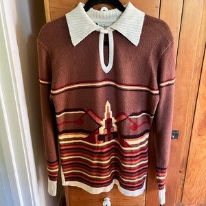 Vintage collared sweater